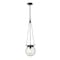 Z-Lite Calhoun Pendant, 1-Light, 9 In.W x 10.75 In.H, Matte black/Clear seedy 7506P9-MB - alternate 6